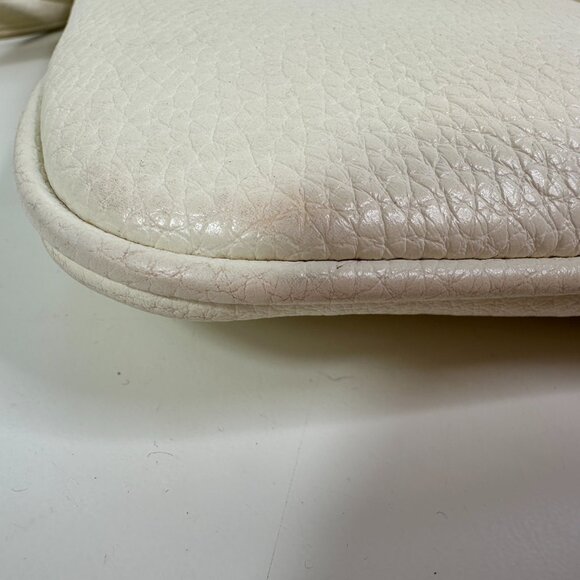 Lauren Ralph Lauren Anfield ll Crossbody Bag Purse Ivory Vegan Leather RLL - Picture 10 of 12